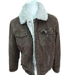 VINTAGE Dollhouse Corduroy and faux fur winter Jacket size medium